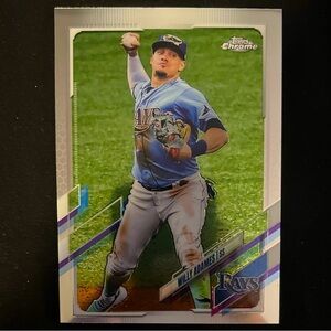 Willy Adames 2021 TOPPS Chrome Tampa Bay Rays #75 MLB Baseball Trading Card